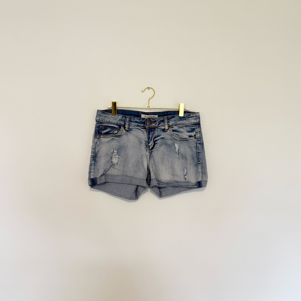Life in Progress Denim Women Shorts